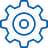 Icon image of a machine cog